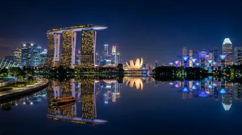 Singapore Marina Bay skyline — iMove car shipping to Singapore